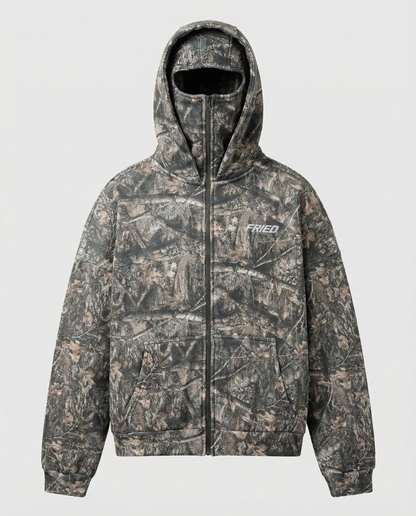 SWEATS® CAMO - BALACLAVA ZIP HOODIE
