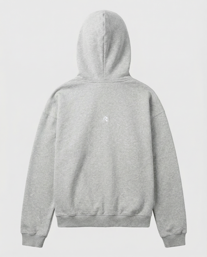SWEATS® MELANGE GREY - BALACLAVA ZIP HOODIE